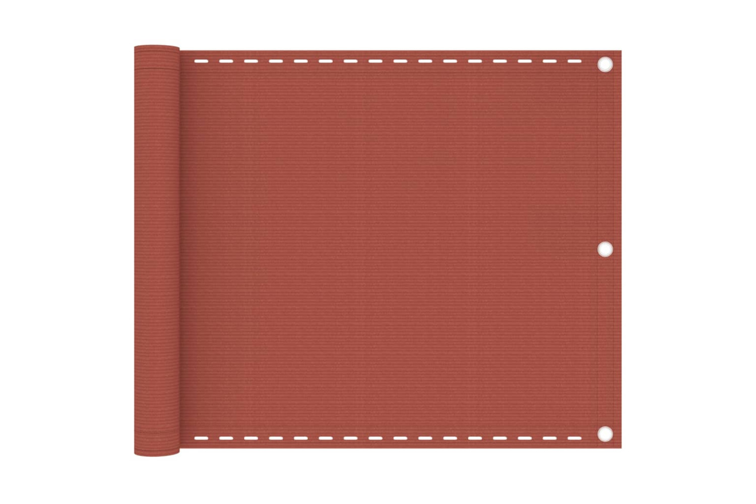 vidaXL 310947 Balcony Screen Terracotta 75x600cm Hdpe