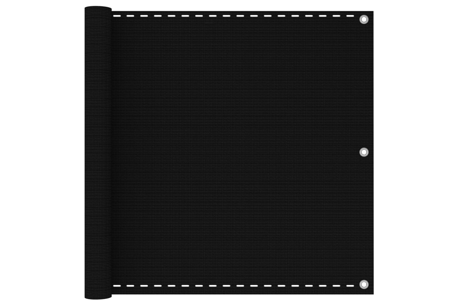 vidaXL 311033 Balcony Screen Black 90x400cm Hdpe