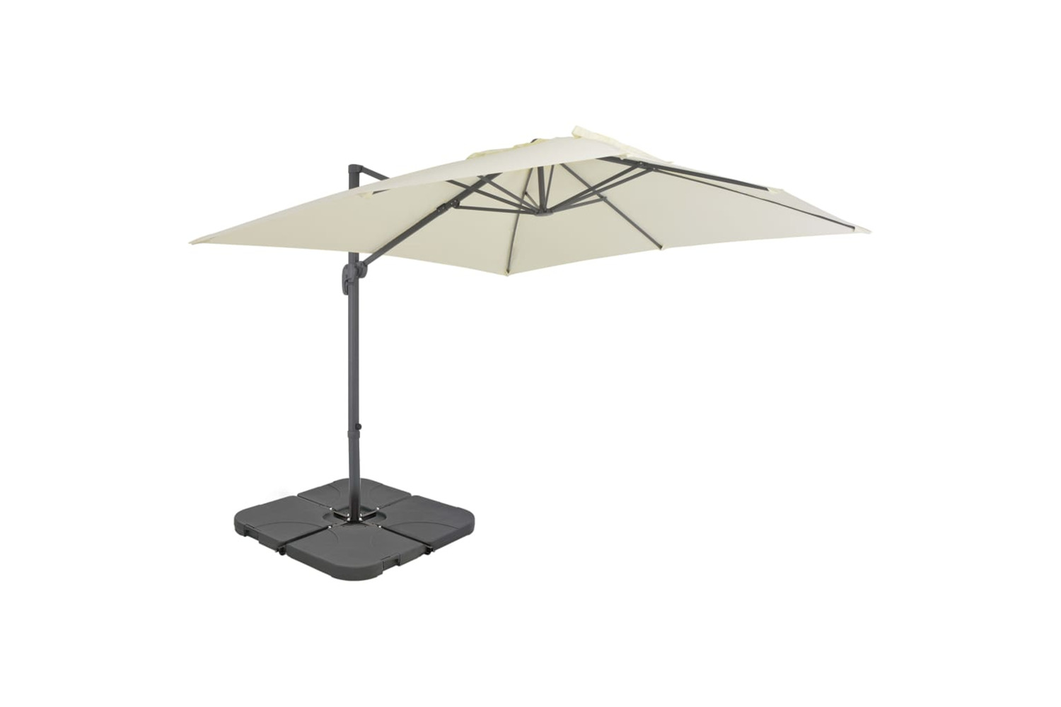 Vidaxl 276343 Outdoor Umbrella With Portable Base Sand