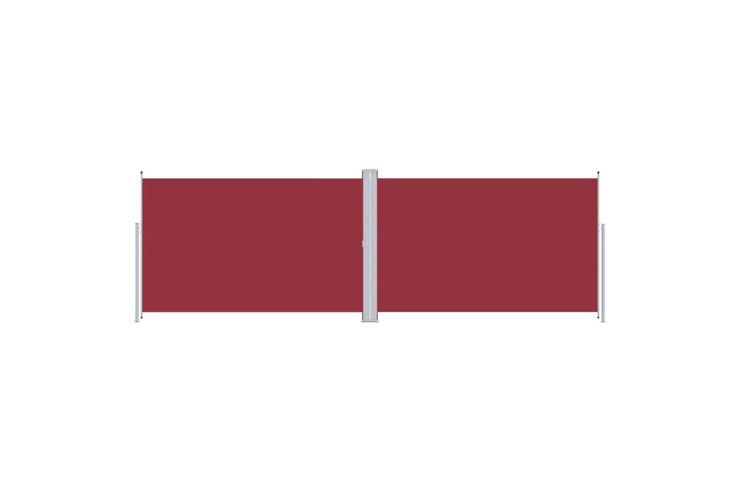 vidaXL 318011 Retractable Side Awning Red 200x600cm