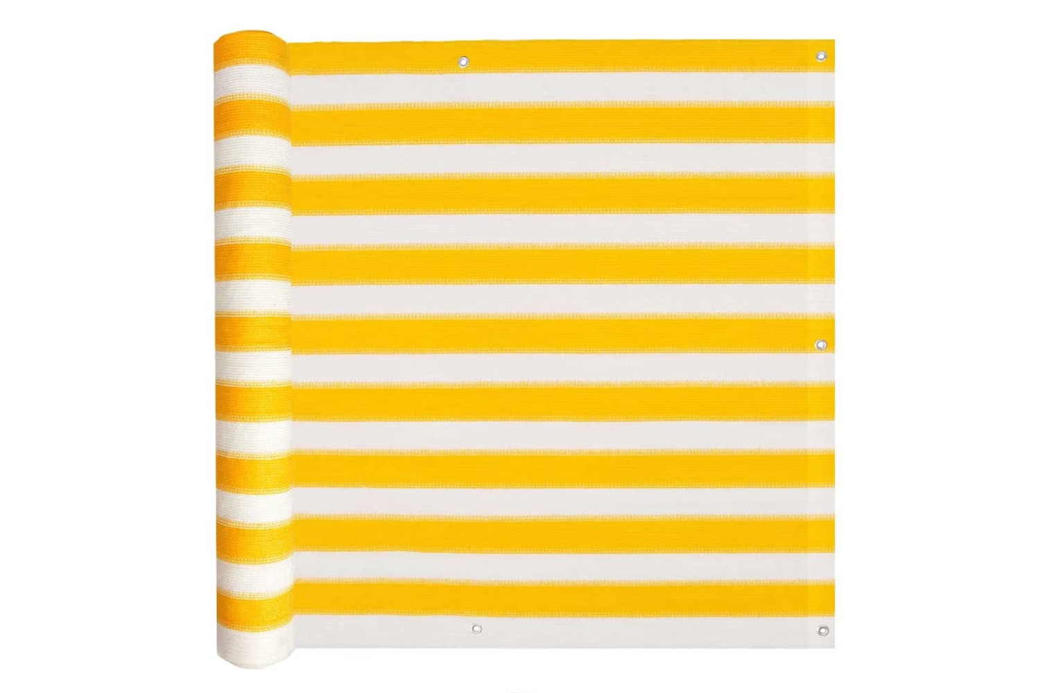 vidaXL 43024 Balcony Screen Hdpe 75x400cm Yellow And White
