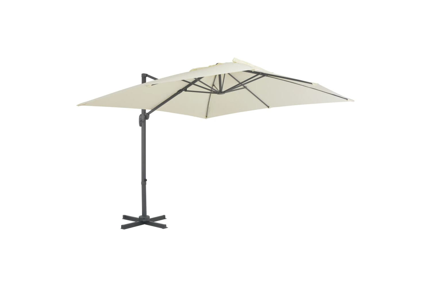 vidaXL 44632 Cantilever Umbrella With Aluminium Pole 300x300cm Sand