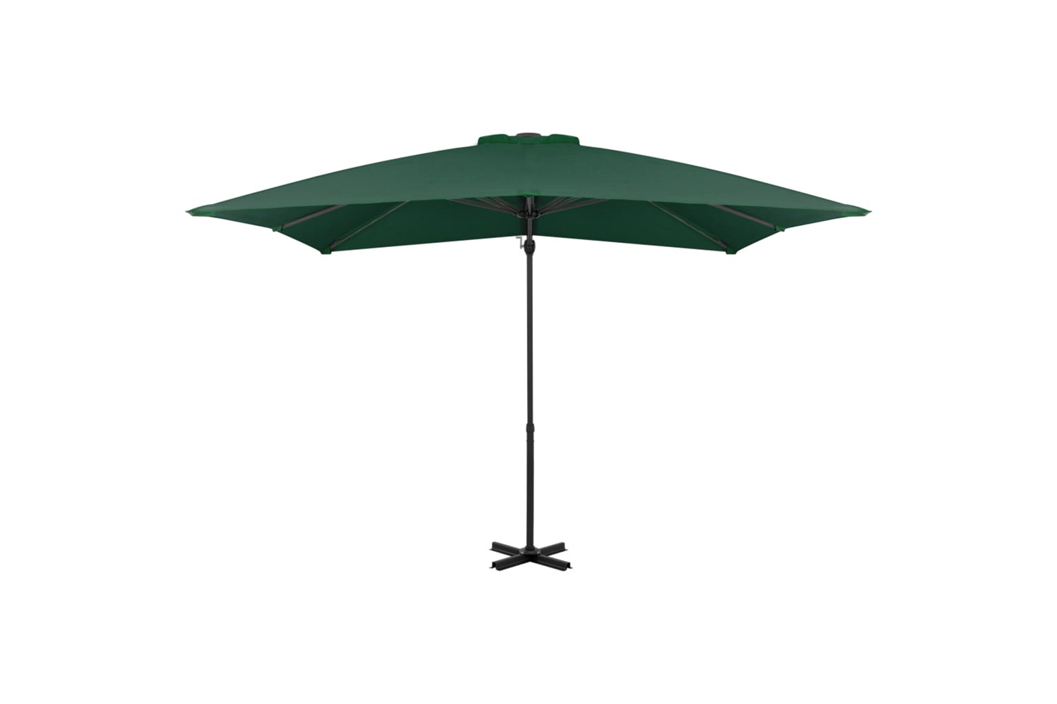 vidaXL 44617 Cantilever Umbrella With Aluminium Pole Green 250x250cm