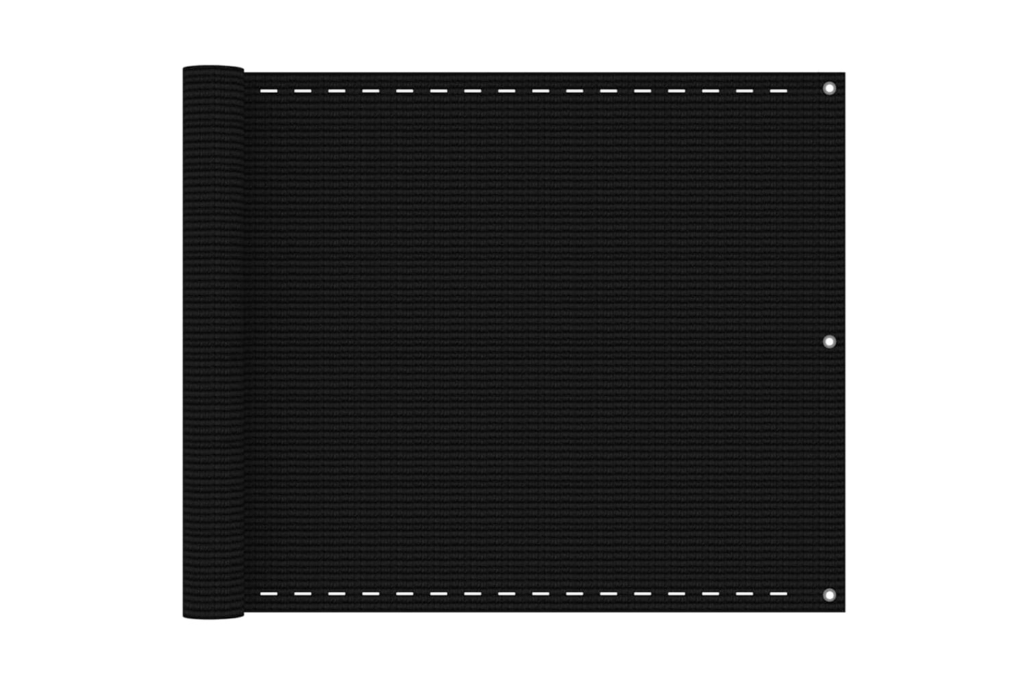 vidaXL 311029 Balcony Screen Black 75x400cm Hdpe
