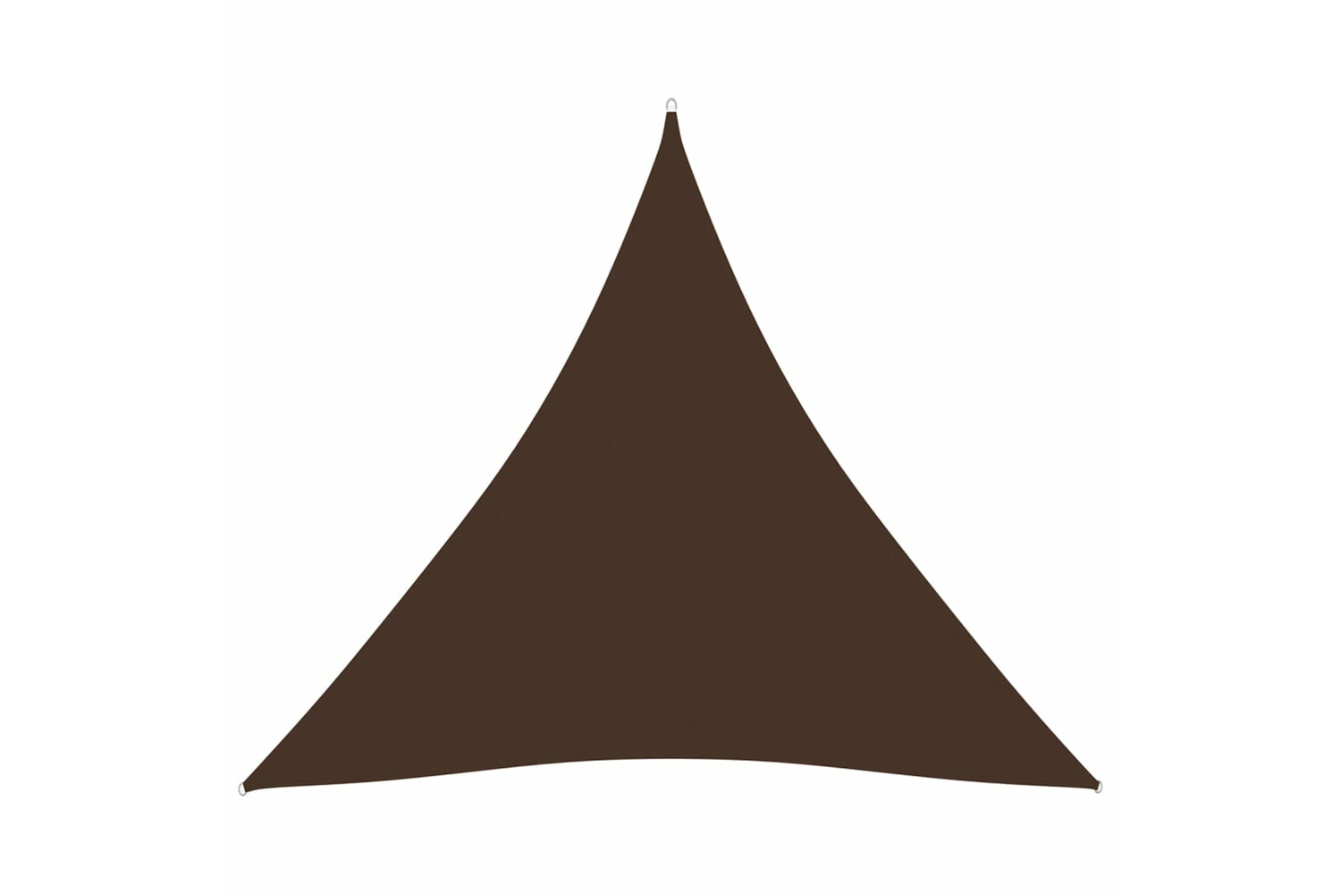 vidaXL 135830 Sunshade Sail Oxford Fabric Triangular 3x3x3 M Brown