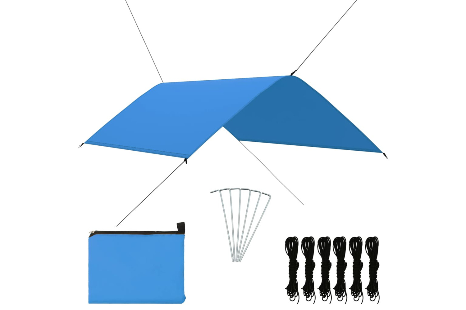 vidaXL 93055 Outdoor Tarp 3x2 M Blue