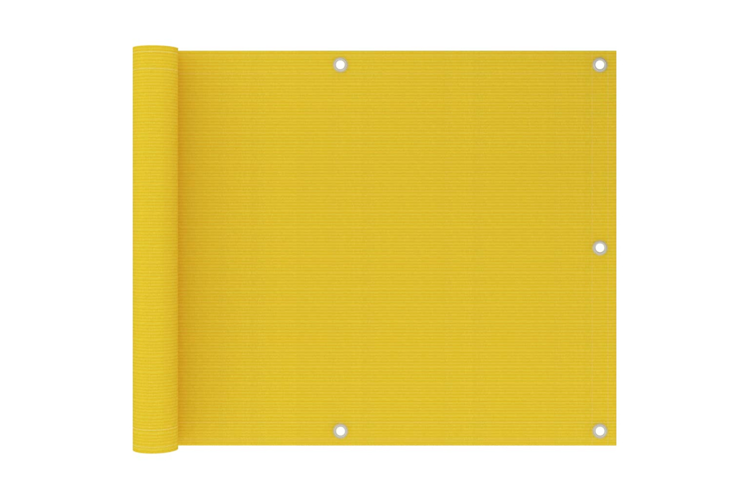 vidaXL 310995 Balcony Screen Yellow 75x600cm Hdpe