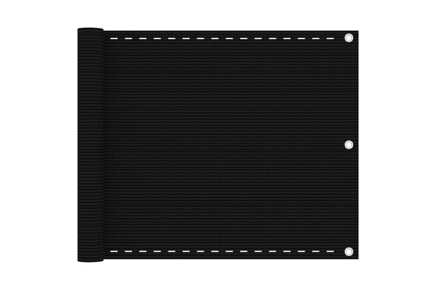vidaXL 311030 Balcony Screen Black 75x500cm Hdpe