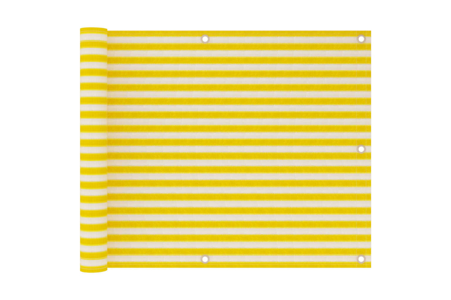 vidaXL 310872 Balcony Screen Yellow And White 75x300cm Hdpe