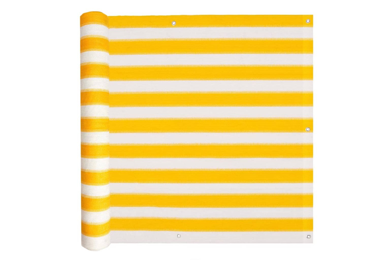 vidaXL 43025 Balcony Screen Hdpe 75x600cm Yellow And White