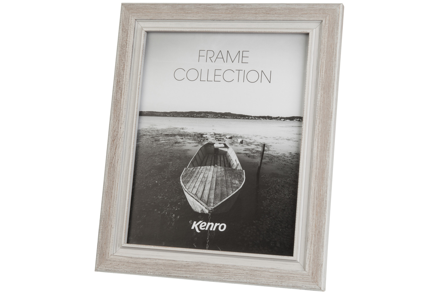 Emelia Distressed Wood 8X12" Photo Frame | White
