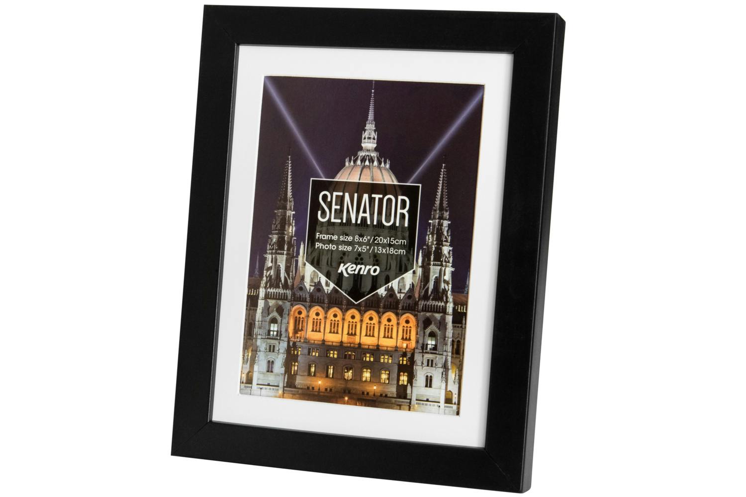 Senator 7x5/8x6" Photo Frame | Black