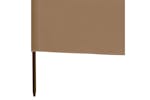 Vidaxl 47151 3-panel Wind Screen Fabric 400x160 Cm Taupe