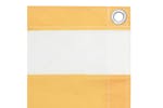 Vidaxl 134902 Balcony Screen White And Yellow 75x500 Cm Oxford Fabric