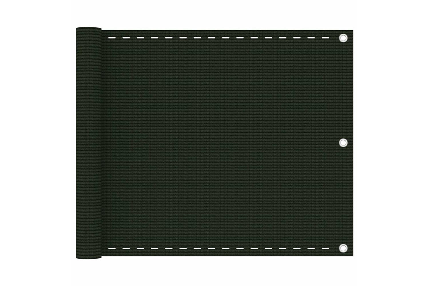vidaXL 310970 Balcony Screen Dark Green 75x500cm Hdpe