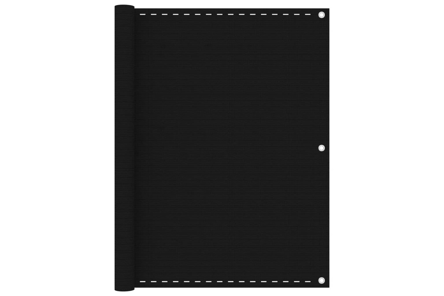 vidaXL 311039 Balcony Screen Black 120x600cm Hdpe