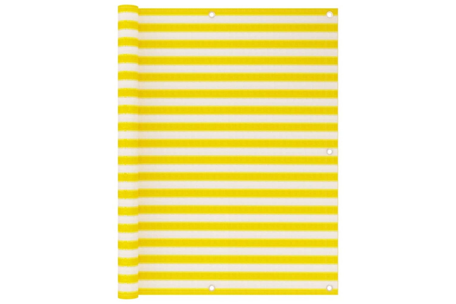 vidaXL 310883 Balcony Screen Yellow And White 120x600cm Hdpe