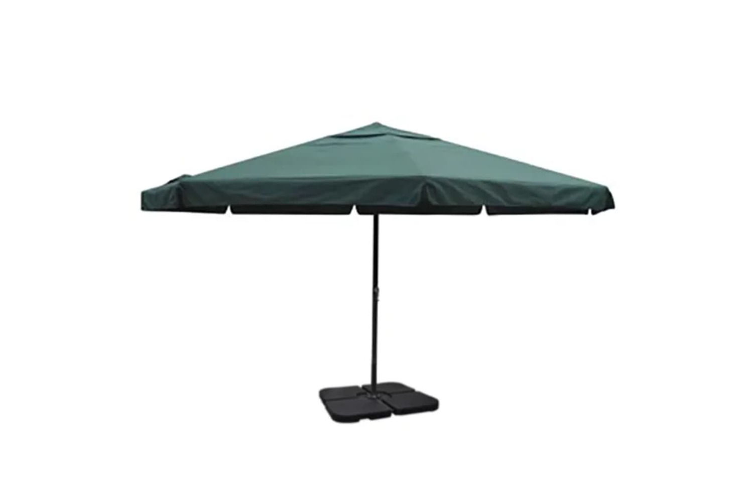 vidaXL 271717 Aluminium Umbrella With Portable Base Green