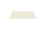 Vidaxl 311181 Sunshade Sail 160 G/mâ² Cream 2.5x5 M Hdpe