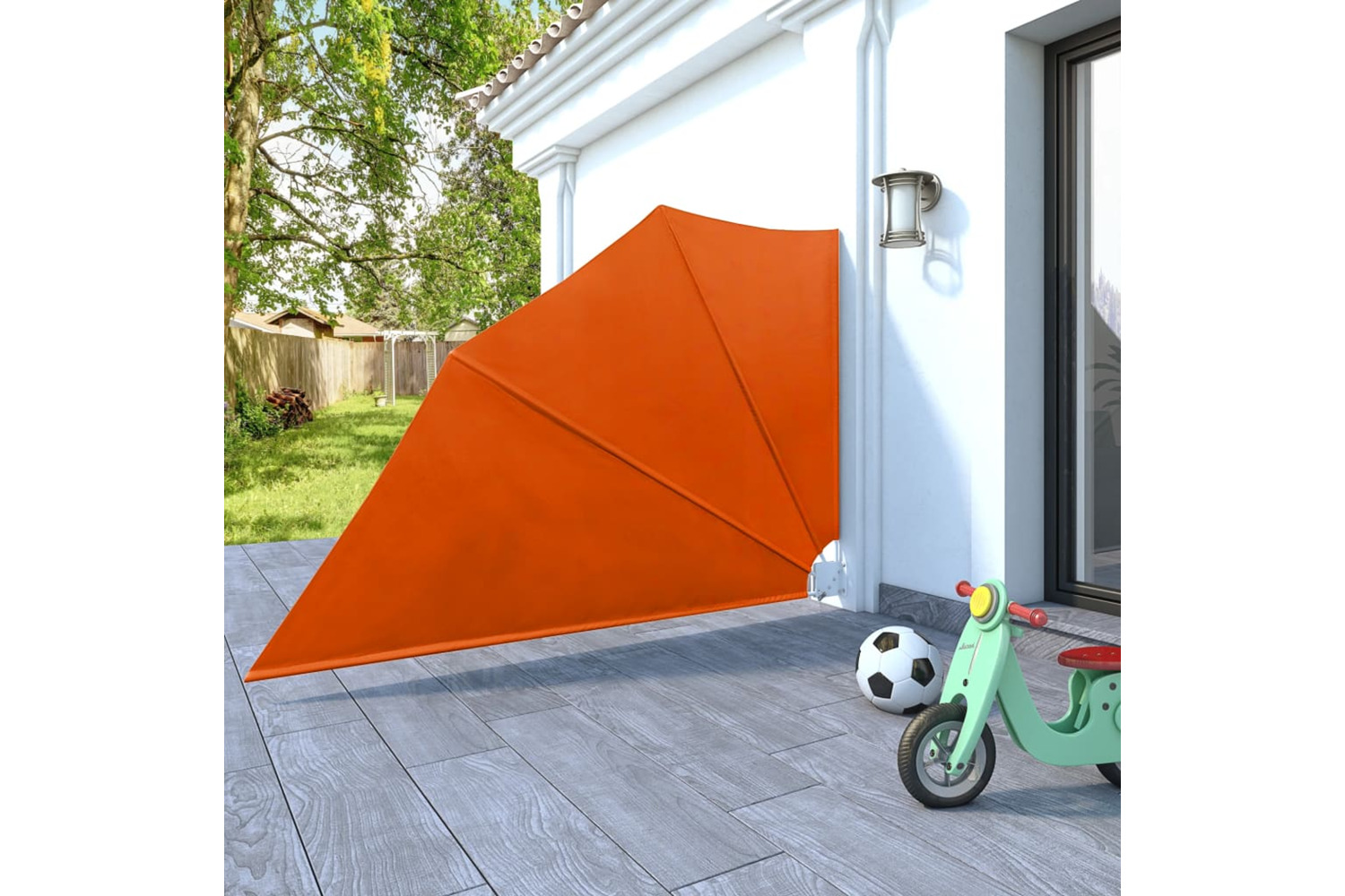 vidaXL 41580 Collapsible Balcony Side Awning Terracotta 160x240cm