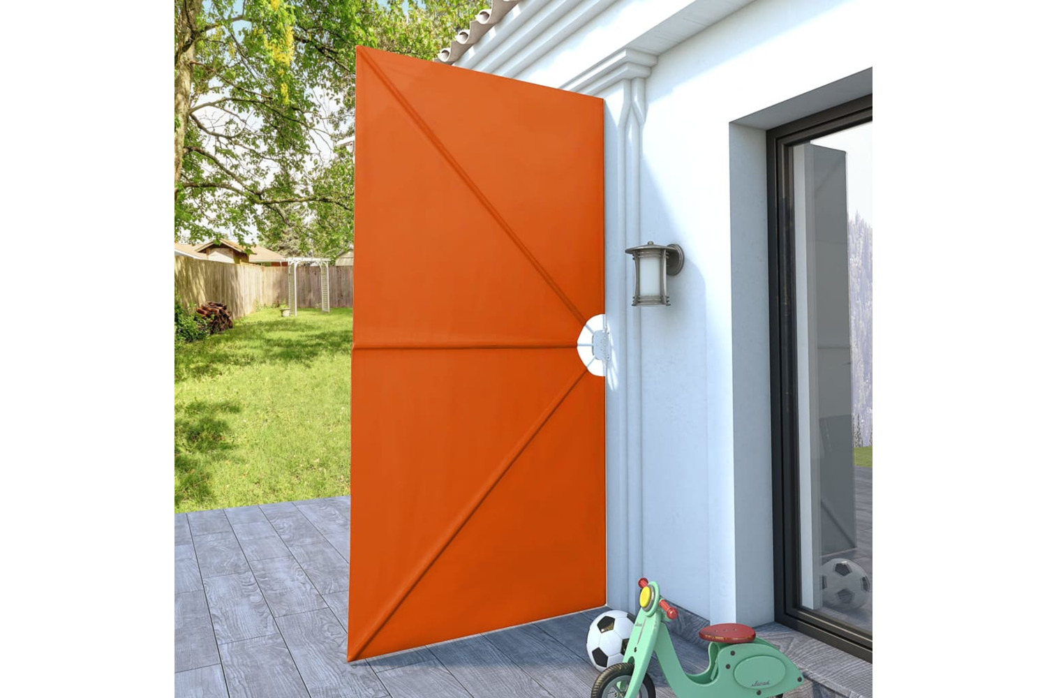 vidaXL 44572 Collapsible Terrace Side Awning Terracotta 300x150cm