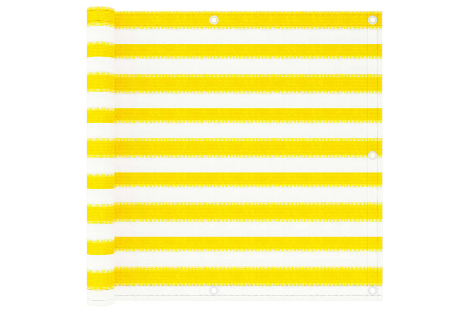 vidaXL 310876 Balcony Screen Yellow And White 90x300cm Hdpe