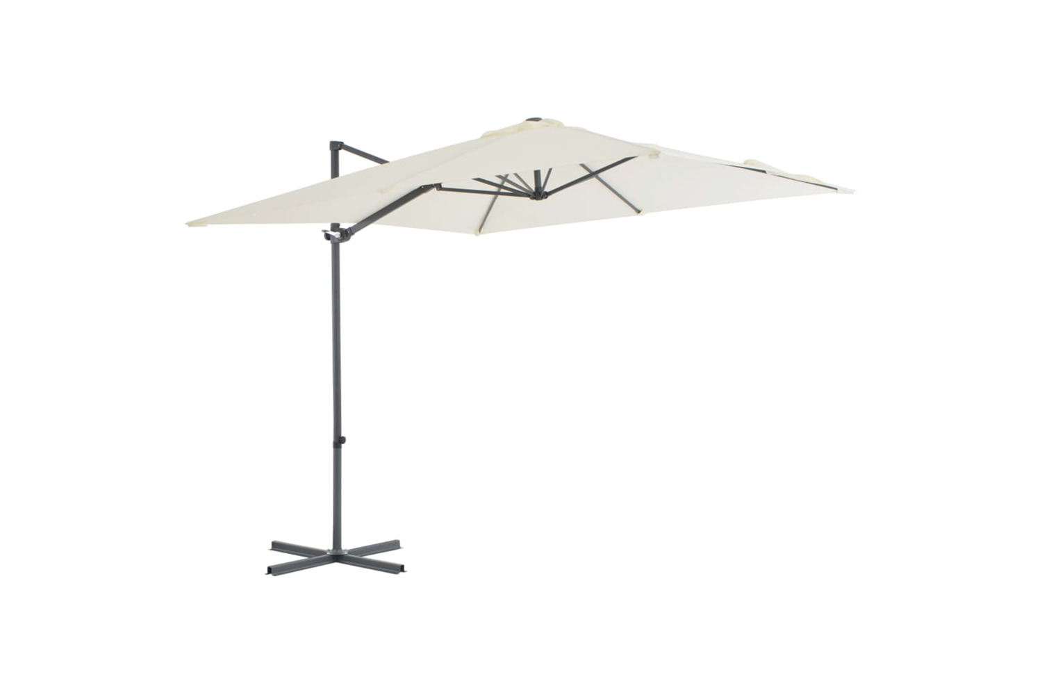 vidaXL 44624 Cantilever Umbrella With Steel Pole 250x250cm Sand