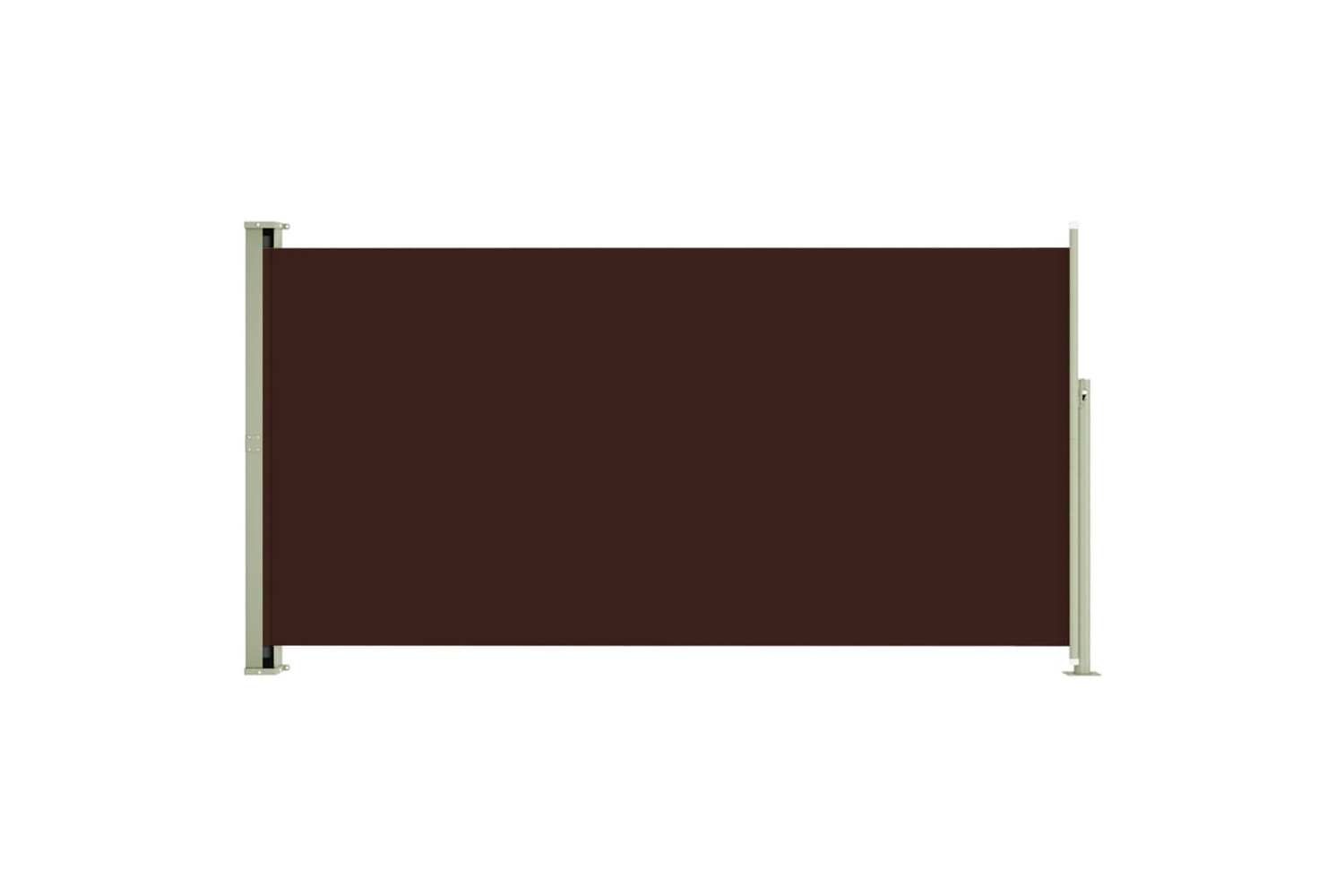 vidaXL 317841 Patio Retractable Side Awning 160x300cm Brown