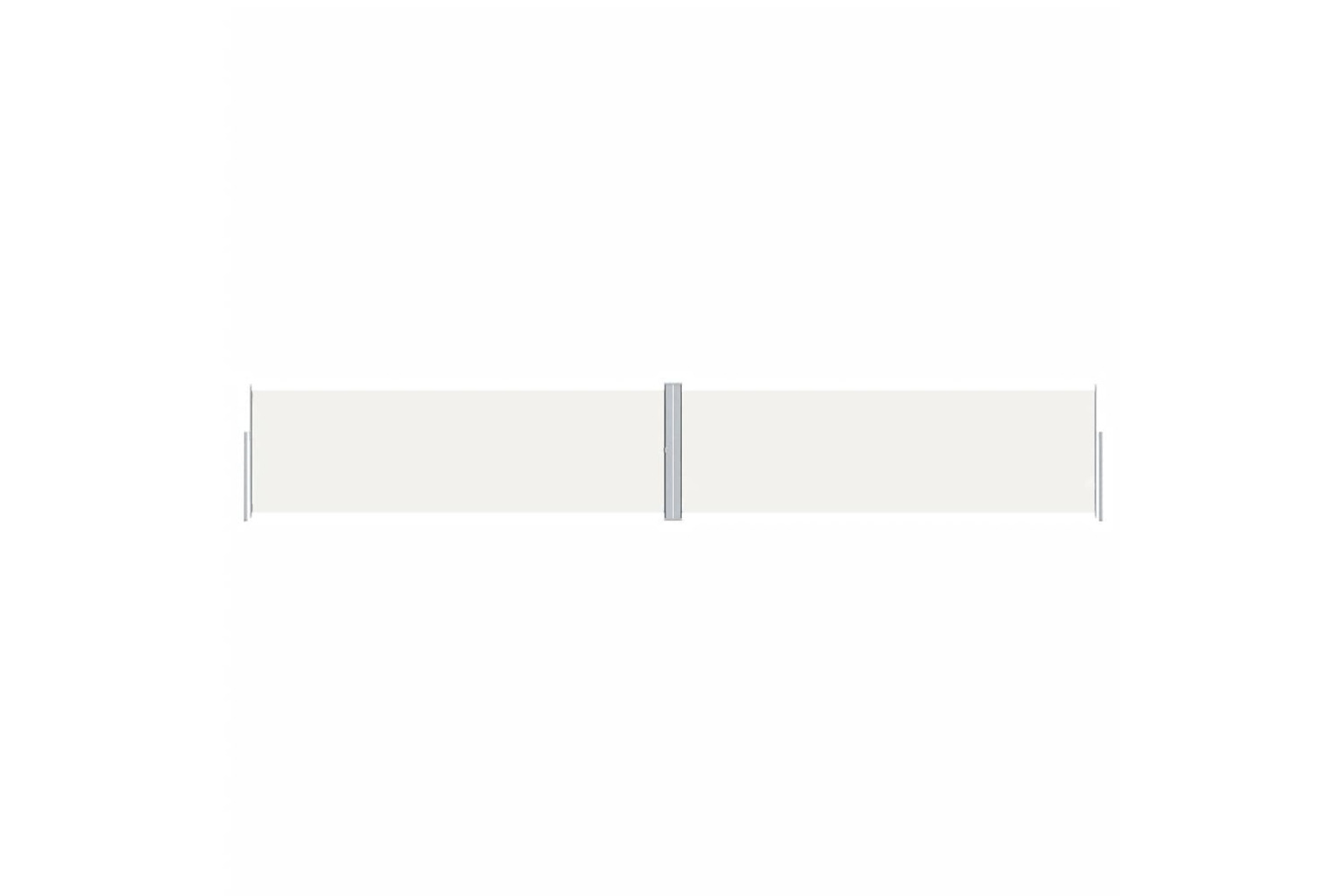 vidaXL 318031 Retractable Side Awning Cream 160x1000cm