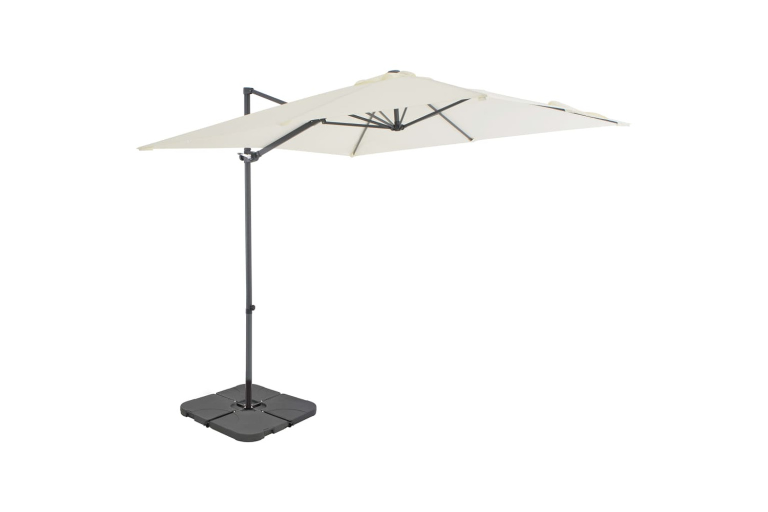 vidaXL 276335 Outdoor Umbrella With Portable Base Sand