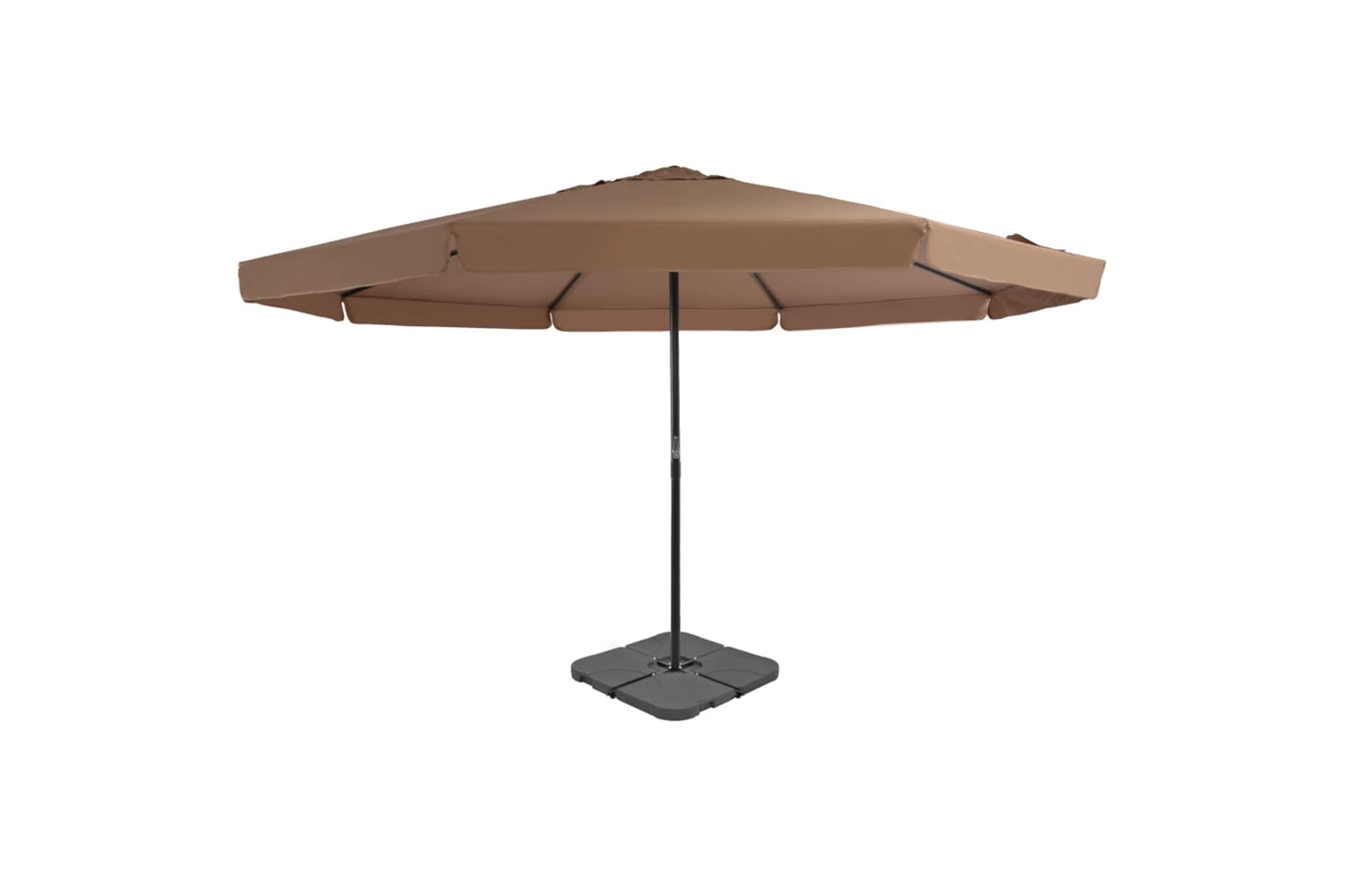 vidaXL 276324 Outdoor Umbrella With Portable Base Taupe