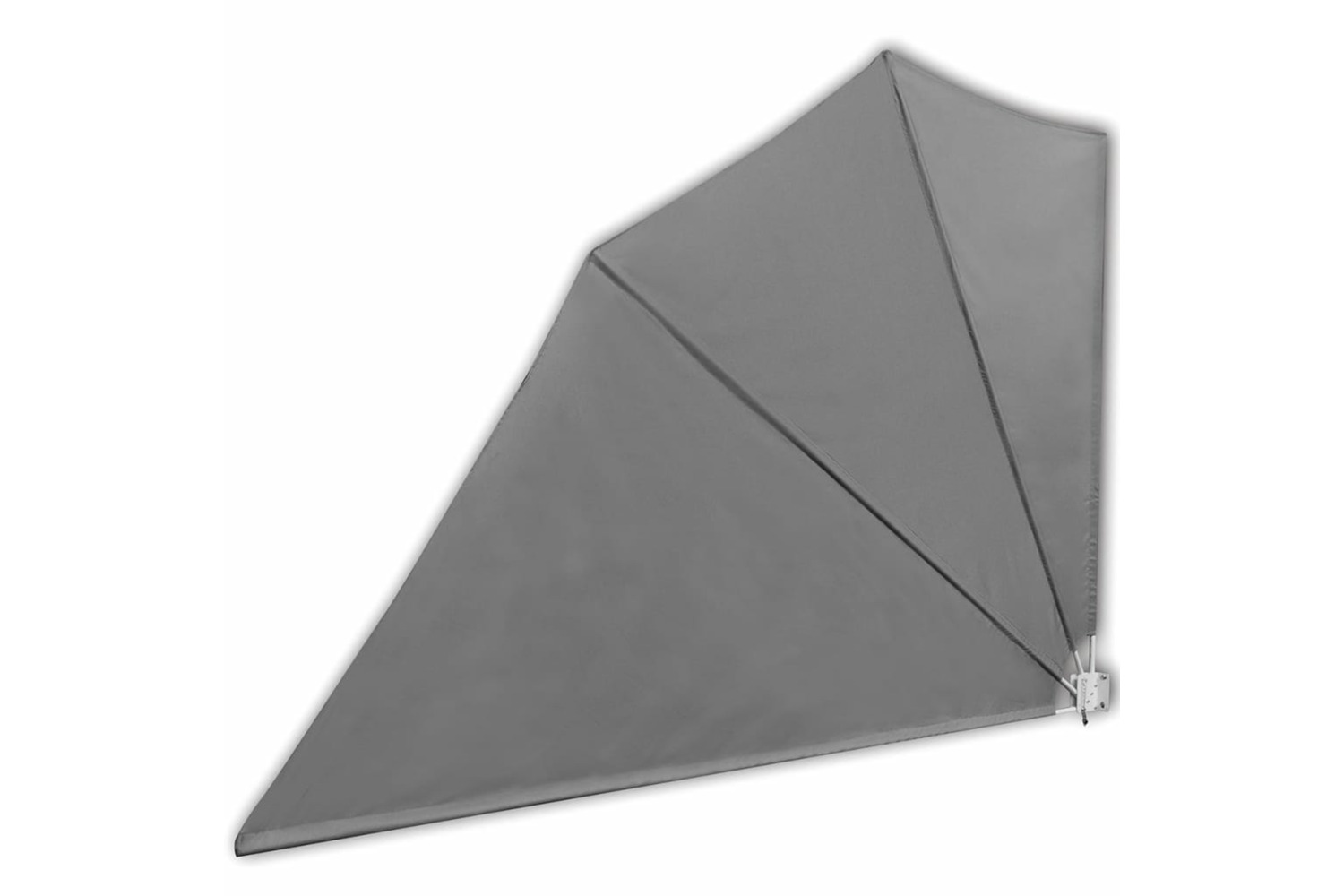 vidaXL 41574 Collapsible Balcony Side Awning Grey 160x240cm