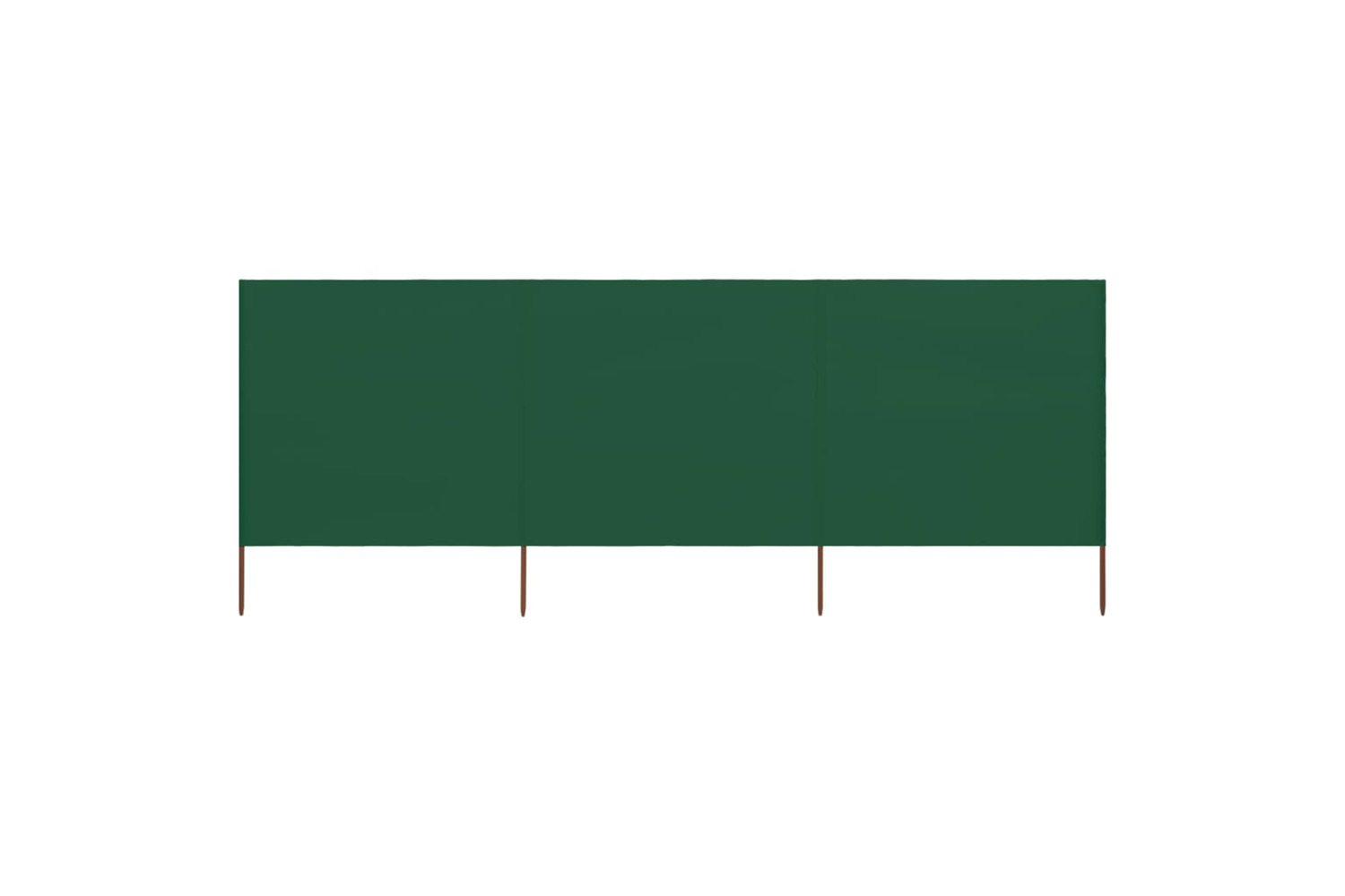 vidaXL 44540 3-panel Wind Screen Fabric 400x120cm Green