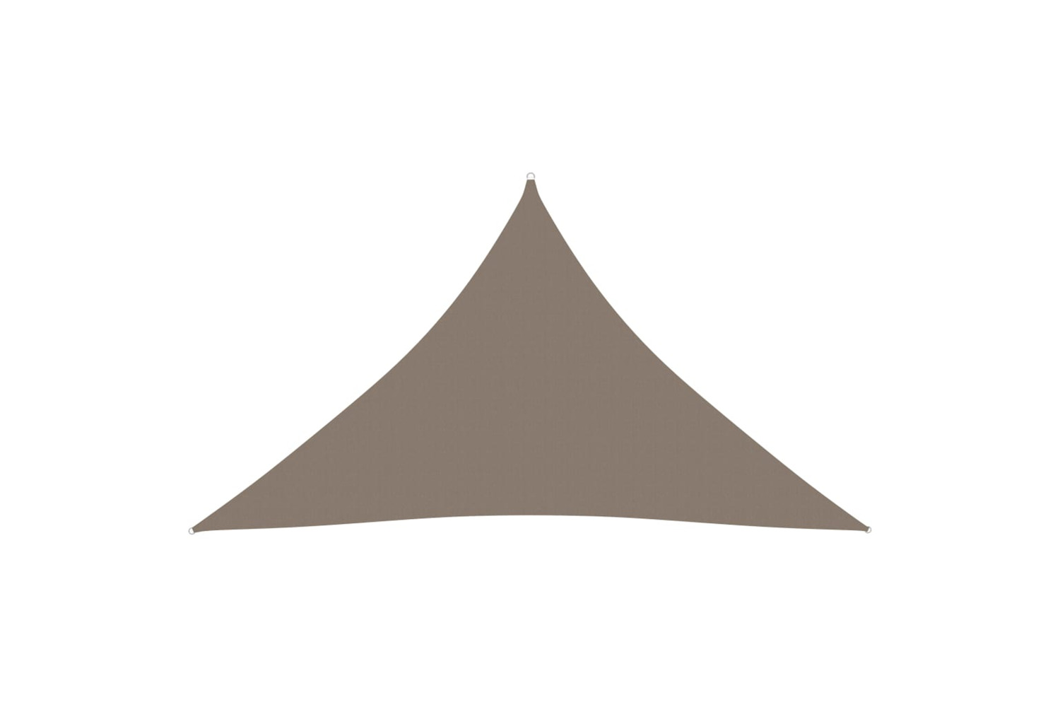 vidaXL 135450 Sunshade Sail Oxford Fabric Triangular 3.5x3.5x4.9 M Taupe