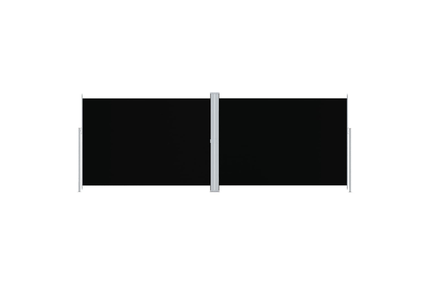 vidaXL 318012 Retractable Side Awning Black 220x600cm