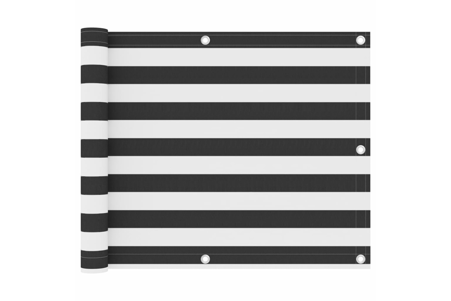 vidaXL 134878 Balcony Screen Anthracite And White 75x500cm Oxford Fabric