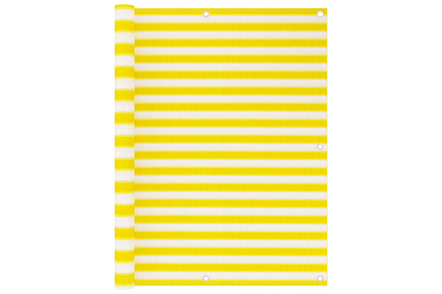 vidaXL 310881 Balcony Screen Yellow And White 120x400cm Hdpe