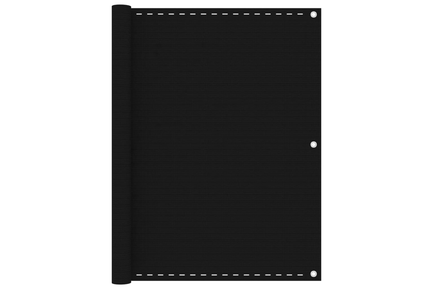 vidaXL 311038 Balcony Screen Black 120x500cm Hdpe