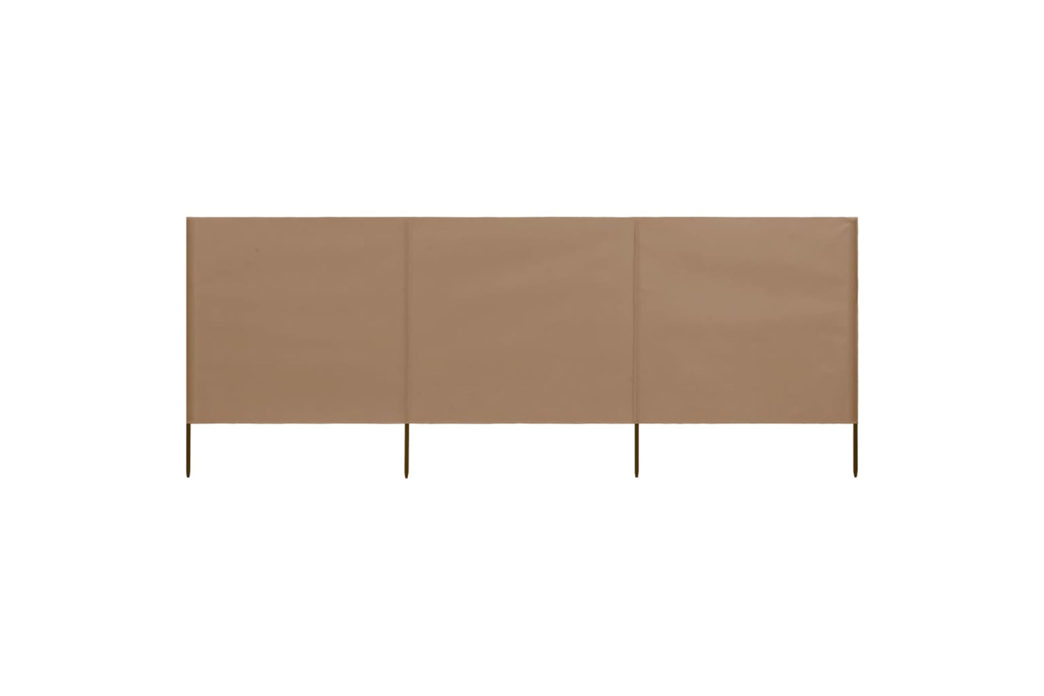 vidaXL 47143 3-panel Wind Screen Fabric 400x80cm Taupe