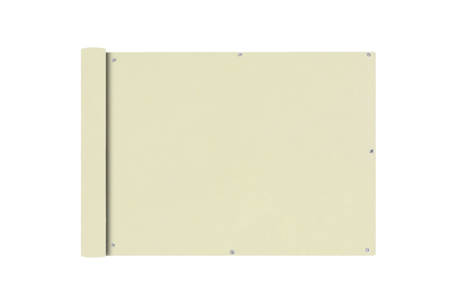 vidaXL 42337 Balcony Screen Oxford Fabric 75x600cm Cream