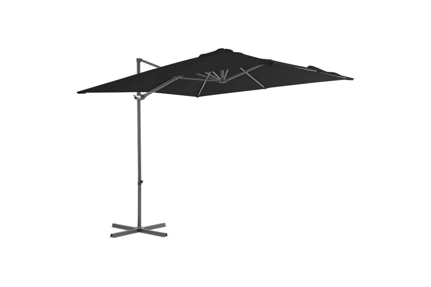 vidaXL 46990 Cantilever Umbrella With Steel Pole Black 250x250cm