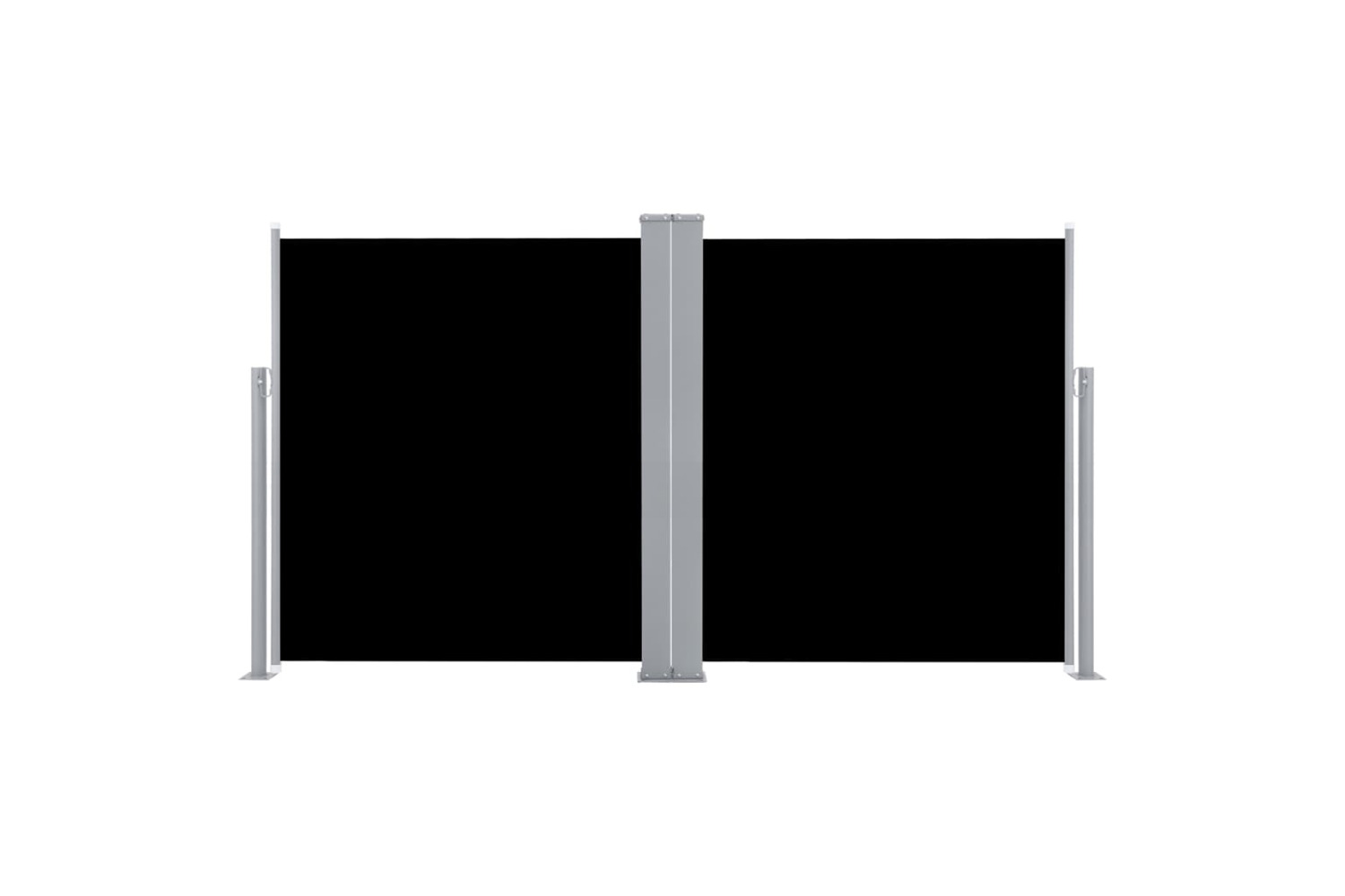 vidaXL 48466 Patio Retractable Double Side Awning 170x600cm Black