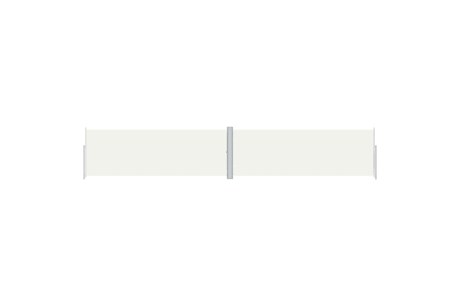 vidaXL 318037 Retractable Side Awning Cream 180x1000cm