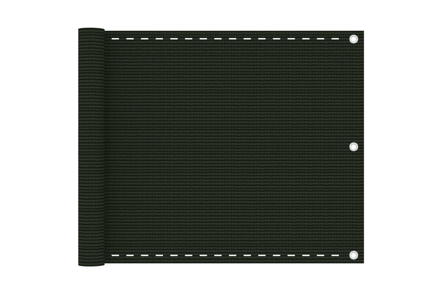 vidaXL 310971 Balcony Screen Dark Green 75x600cm Hdpe