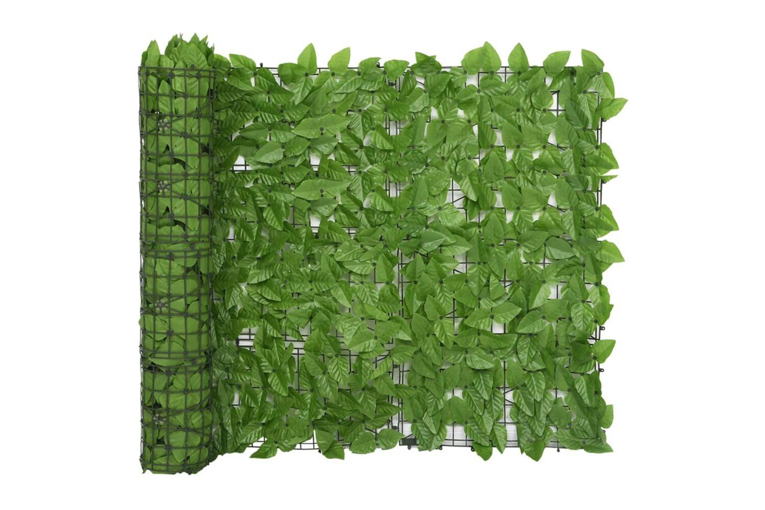vidaXL 315501 Balcony Screen With Green Leaves 500x100cm