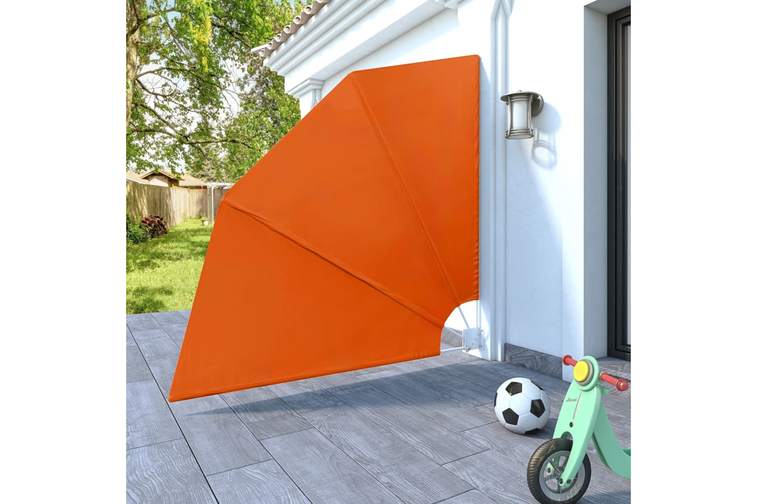 vidaXL 41579 Collapsible Balcony Side Awning Terracotta 210x210cm