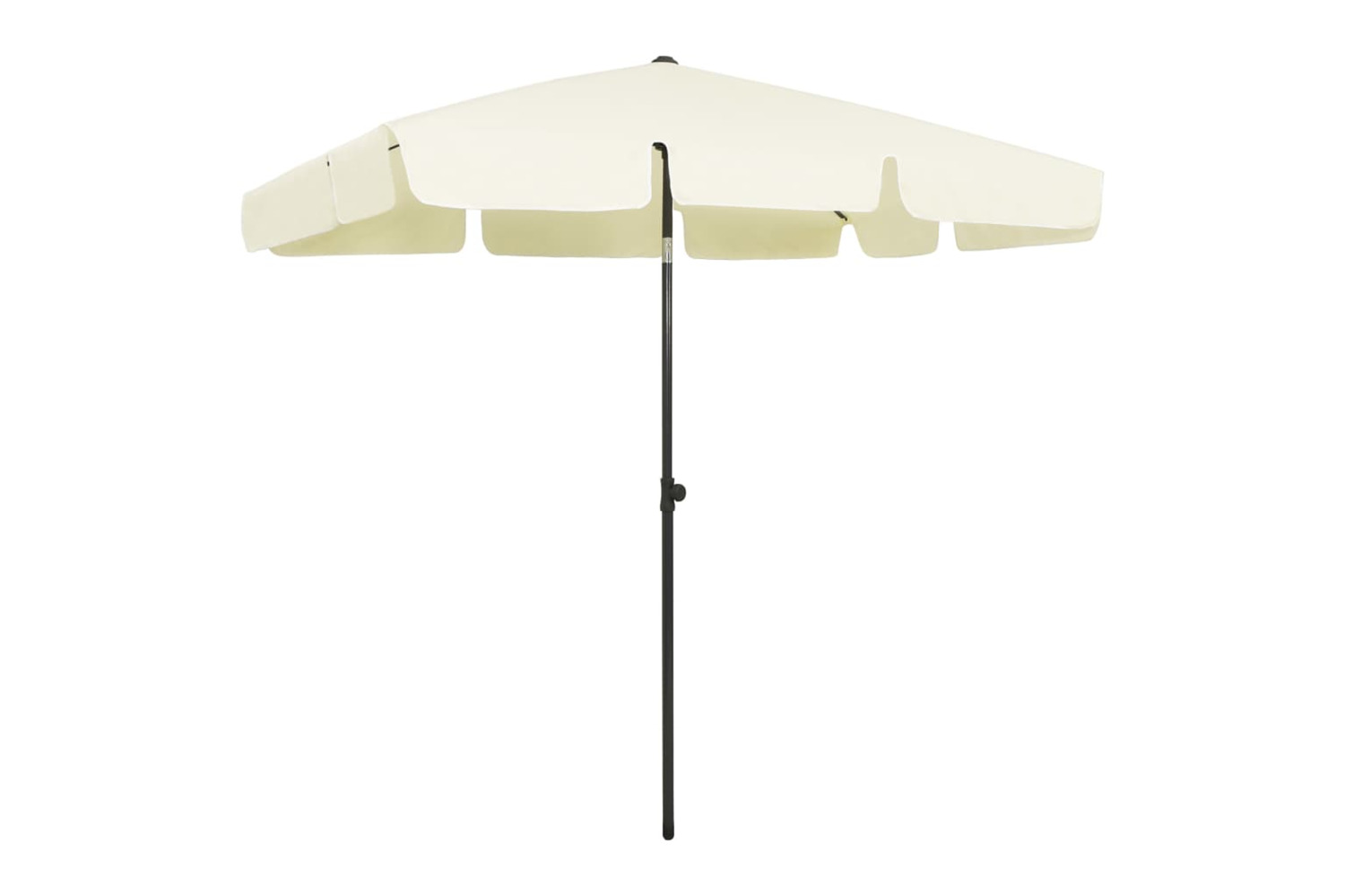 vidaXL 314727 Beach Umbrella Sand Yellow 200x125cm