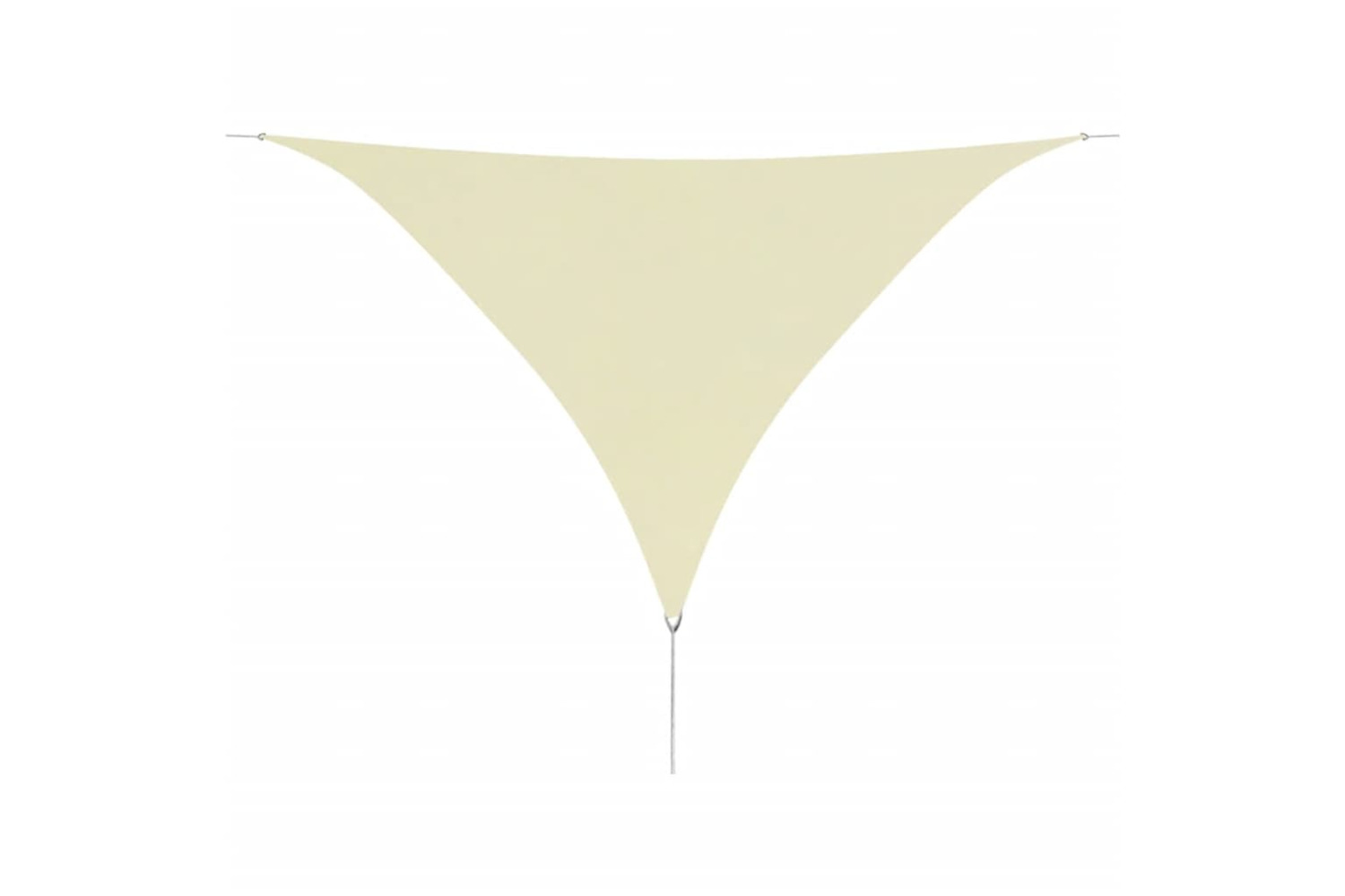 vidaXL 42301 Sunshade Sail Oxford Fabric Triangular 5x5x5 M Cream