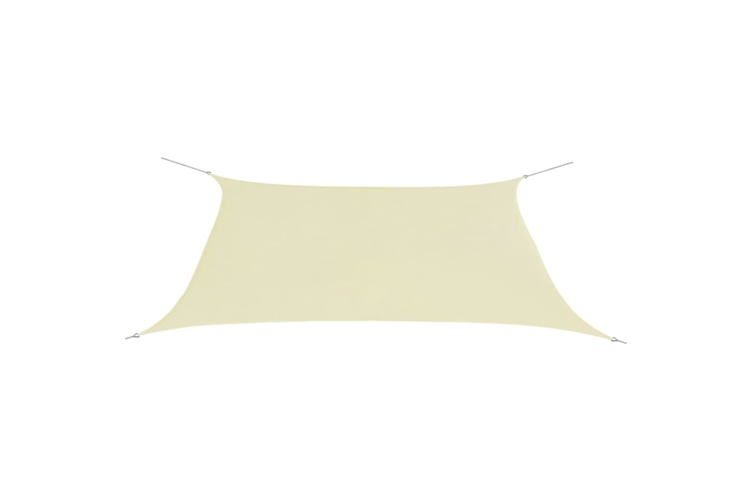 vidaXL 42298 Sunshade Sail Oxford Fabric Rectangular 2x4 M Cream
