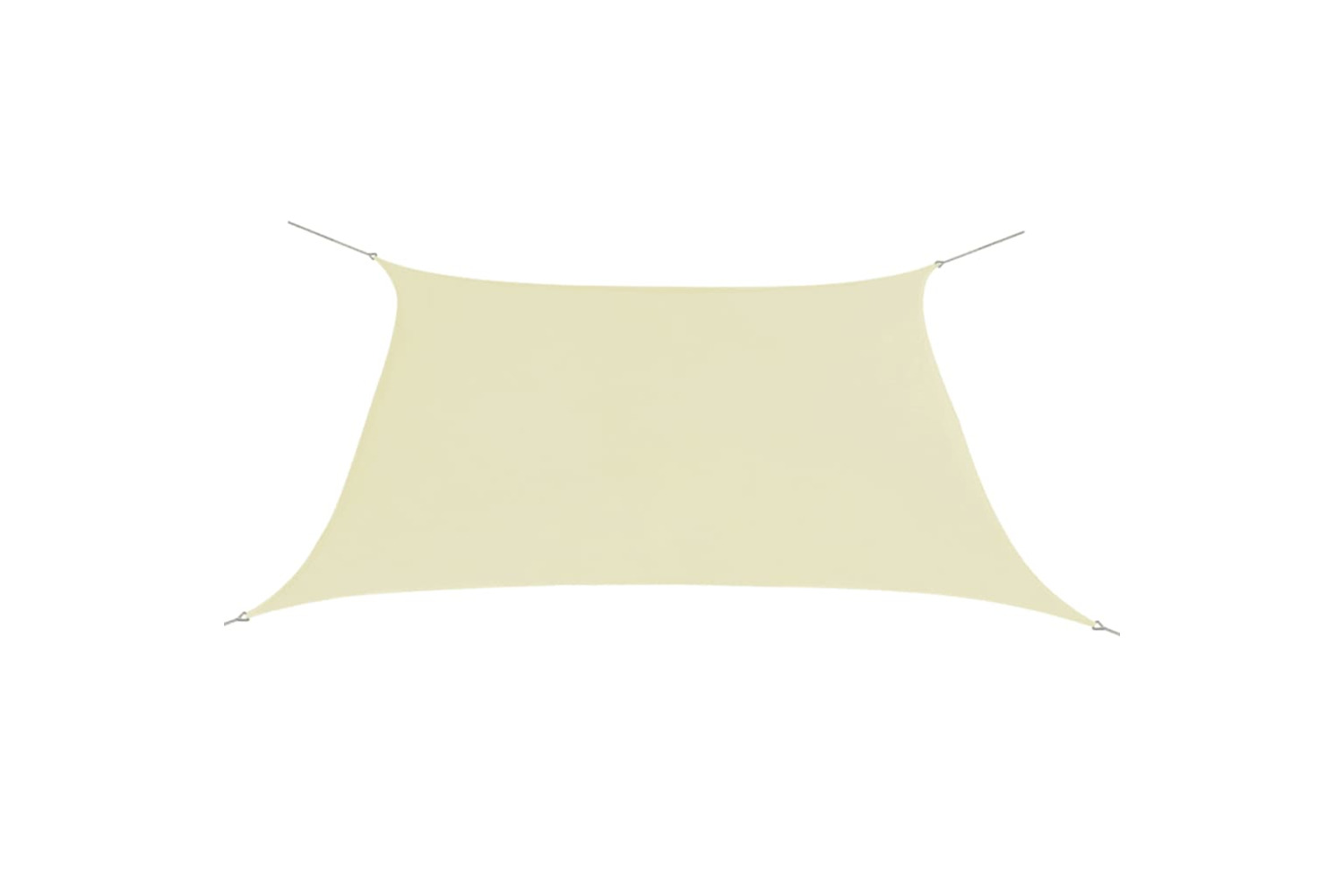 vidaXL 43021 Sunshade Sail Oxford Fabric Square 2x2 M Cream